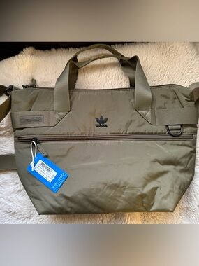 Adidas NWT Olive Green Tote Bag